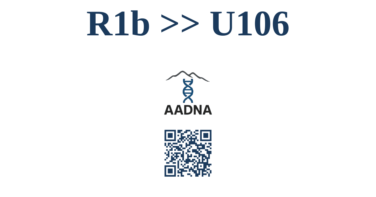 R1b  &ampgt;&ampgt; U106